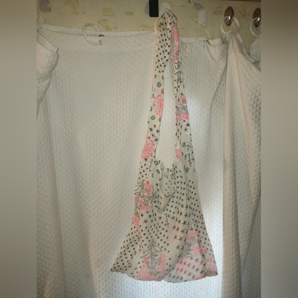 Free People Gauzy Boho Pink Dandelion Tote